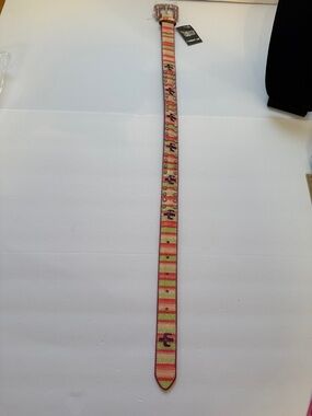 Angel Ranch White LED Belt - Women’s Accessory 24 inch Leather Belt